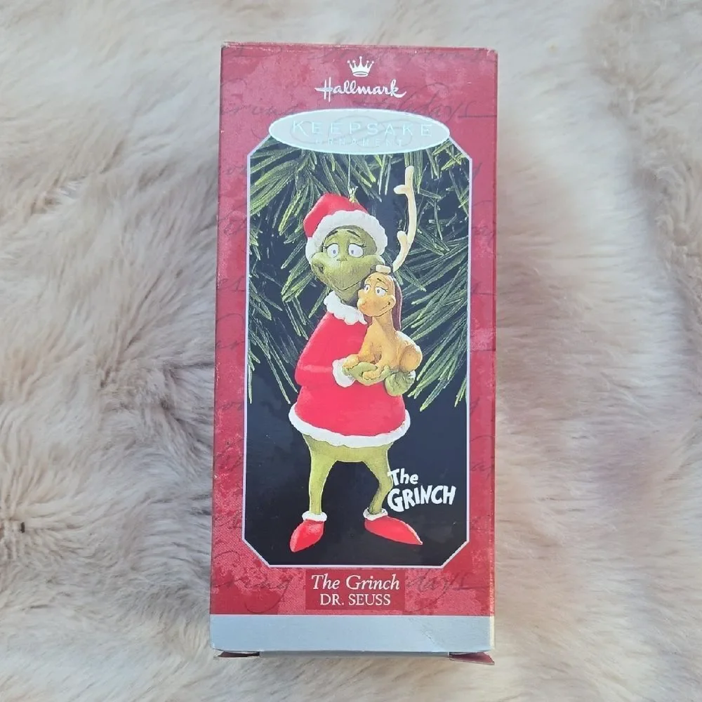 Hallmark Dr. Suess Grinch And Max Ornament, Vintage 1998